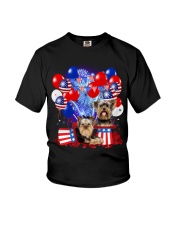4th July Balloons - Yorkshire Terrier Youth T-Shirt tile