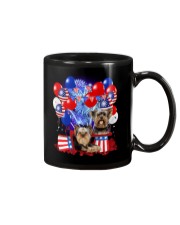 4th July Balloons - Yorkshire Terrier Mug tile