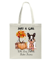Fall And - Boston Terrier 1 Tote Bag tile