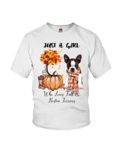 Fall And - Boston Terrier 1 Youth T-Shirt tile