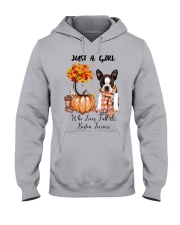Fall And - Boston Terrier 1 Hooded Sweatshirt front