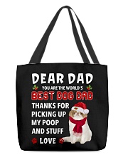 Christmas Dad - Japanese Chin 1 All-Over Tote tile