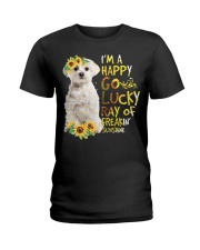 I Am Happy Go Lucky Maltese 1 Ladies T-Shirt tile