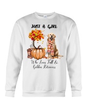 Fall And - golden Retriever 1 Crewneck Sweatshirt tile