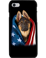 American flag - German Shepherd 2 Phone Case tile