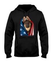 American flag - German Shepherd 2 Hooded Sweatshirt tile