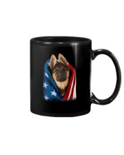 American flag - German Shepherd 2 Mug tile