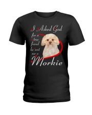 He Sent - GOLD Morkie Ladies T-Shirt tile
