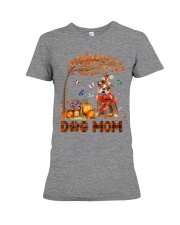 Pumpkin Mom - Old English Bulldog Premium Fit Ladies Tee tile
