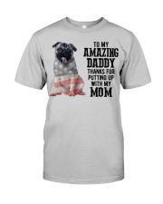 Amazing Daddy - pug Classic T-Shirt front