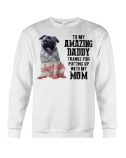 Amazing Daddy - pug Crewneck Sweatshirt tile