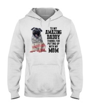 Amazing Daddy - pug Hooded Sweatshirt tile