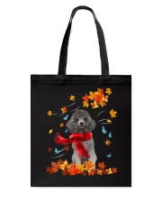 Flying Scarf - SILVER Miniature Poodle Tote Bag tile