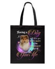 Happiest - Rough Collie 2 Tote Bag tile
