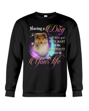Happiest - Rough Collie 2 Crewneck Sweatshirt tile