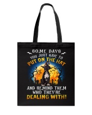 Dealing - BLACK American Staffordshire Terrier Tote Bag tile