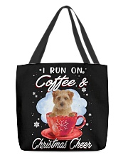 Xmas Coffee - Norfolk Terrier All-Over Tote tile