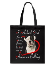 He Sent - American Bulldog Tote Bag tile