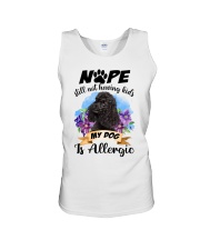 Allergic - BLACK Miniature Poodle Unisex Tank tile