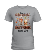 Pumpkin Kinda - Great Pyrenees 2 Ladies T-Shirt tile
