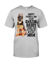 Daddy German Shepherd Dog Classic T-Shirt front
