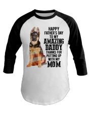 Daddy German Shepherd Dog Baseball Tee tile