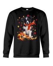 Autumn Leaves Scraf - Border Collie Crewneck Sweatshirt tile