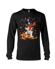 Autumn Leaves Scraf - Border Collie Long Sleeve Tee tile