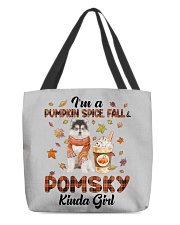 Pumpkin Kinda - Pomsky All-Over Tote tile