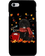 Hot Chocolate - BLACK Shih-Poo Phone Case tile