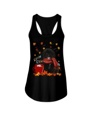 Hot Chocolate - BLACK Shih-Poo Ladies Flowy Tank tile