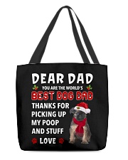 Christmas Dad - Brussels griffon All-Over Tote tile