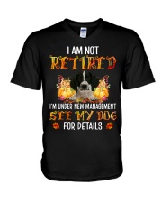 Retired - English Springer Spaniel 1 V-Neck T-Shirt tile