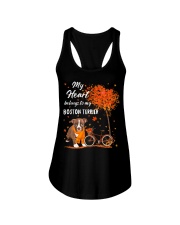 Belonging - RED Boston Terrier Ladies Flowy Tank tile