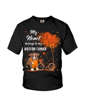 Belonging - RED Boston Terrier Youth T-Shirt tile