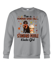 Pumpkin Kinda - CHOCOLATE Standard Poodle Crewneck Sweatshirt tile