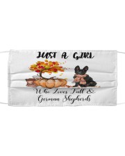 Love Fall- German Shepherd Cloth face mask front