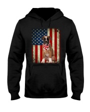 Boxer - American Flag Hooded Sweatshirt tile