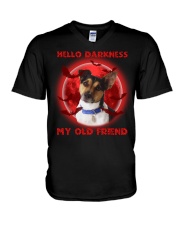 Dark Moon - Rat Terrier 2 V-Neck T-Shirt tile