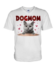 Love Mom - Cat 4 V-Neck T-Shirt tile