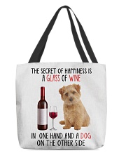 Happiness - Norfolk Terrier All-Over Tote tile