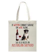She Also Needs - Australian Shepherd Tote Bag tile