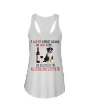She Also Needs - Australian Shepherd Ladies Flowy Tank tile