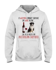 She Also Needs - Australian Shepherd Hooded Sweatshirt tile