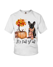 It is Fall - French Bulldog 3 Youth T-Shirt tile