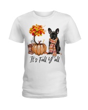 It is Fall - French Bulldog 3 Ladies T-Shirt tile