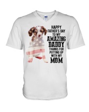 Father Day - Brittany V-Neck T-Shirt tile