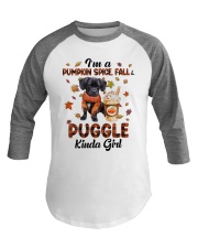 Pumpkin Kinda - Puggle 2 Baseball Tee tile