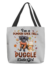 Pumpkin Kinda - Puggle 2 All-Over Tote tile