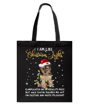 Christmas Lights - Yorkipoo Tote Bag tile